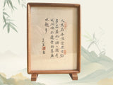 Load image into Gallery viewer, Personalized Confucius Analects Calligraphy Art | Hand-Scribed &amp; Framed Desk Display