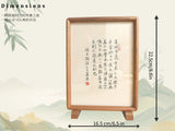 Load image into Gallery viewer, Personalized Confucius Analects Calligraphy Art | Hand-Scribed &amp; Framed Desk Display