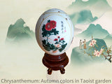 Load image into Gallery viewer, Ostrich Eggshells Carving-The Four Noble Plants