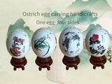 Load image into Gallery viewer, Ostrich Eggshells Carving-The Four Noble Plants