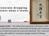 Load image into Gallery viewer, Handcrafted Chinese Calligraphy Art Frame: &#39;Drops Wear Stone&#39; Friendship Keepsake
