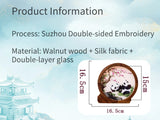 Load image into Gallery viewer, Handmade Panda Silk Embroidery Gift Set: Desk Decor,Bookmark &amp; ball-point pen| Suzhou Craftsmanship